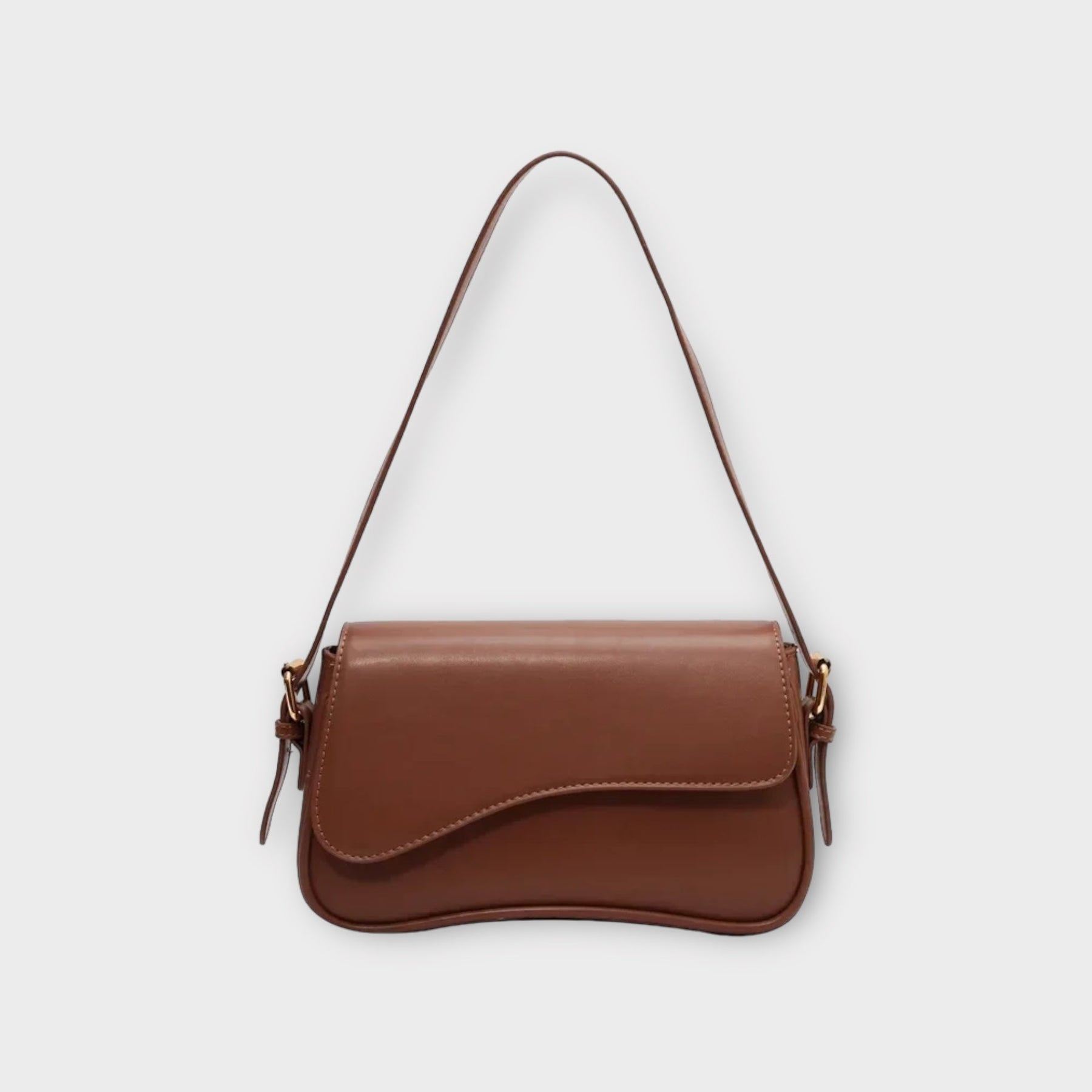 bags : Schoudertas Dames - Subtiele Elegantie Dagelijks Gebruik - Synthetisch Leer in Coffee van Pantino