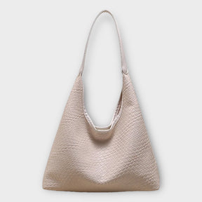bags : Tote Bag Beige - Woven in Beige van Pantino