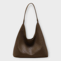 bags : Tote Bag Beige - Woven in Green van Pantino