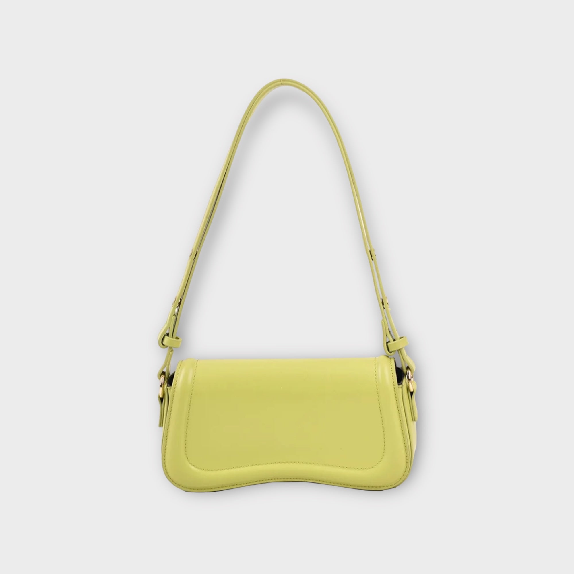 bags : Stadsschoudertas Dames - Minimalistisch Stedelijk Design - PU-Leer in Green van Pantino