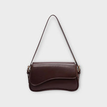 bags : Schoudertas Dames - Subtiele Elegantie Dagelijks Gebruik - Synthetisch Leer in Red Brown van Pantino