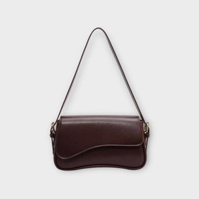 bags : Schoudertas Dames - Subtiele Elegantie Dagelijks Gebruik - Synthetisch Leer in Red Brown van Pantino