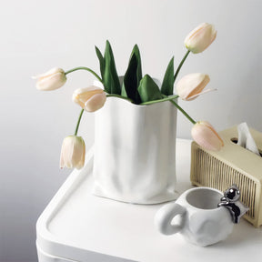 home & garden : Omzoomd Boeket - Eigentijdse Decoratie, Perfect voor Elke Kamer - Wit in van Pantino