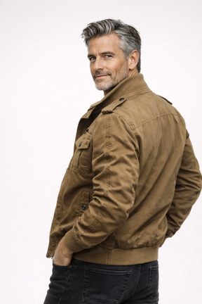Fleece Jacket : Heren Fleecejack met Windbescherming - Zwart in van Pantino