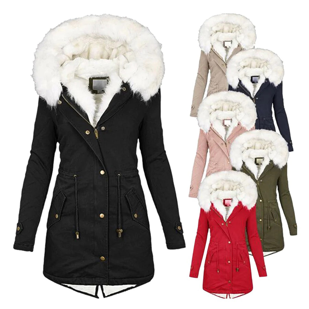 Jacket : Winterjas Dames - Elegante en Gevoerde in van Pantino