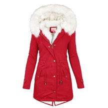 Jacket : Winterjas Dames - Elegante en Gevoerde in Roest van Pantino