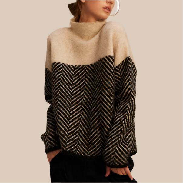 Autumn Collection : Pull Femme Doux Col Roulé en Maille Fine pour Hiver Élégant et Chaud in van Pantino