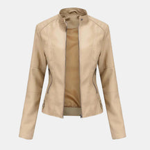 Jacket : Jack Zwart - Audace - Essentieel Vegan Leren in Beige van Pantino