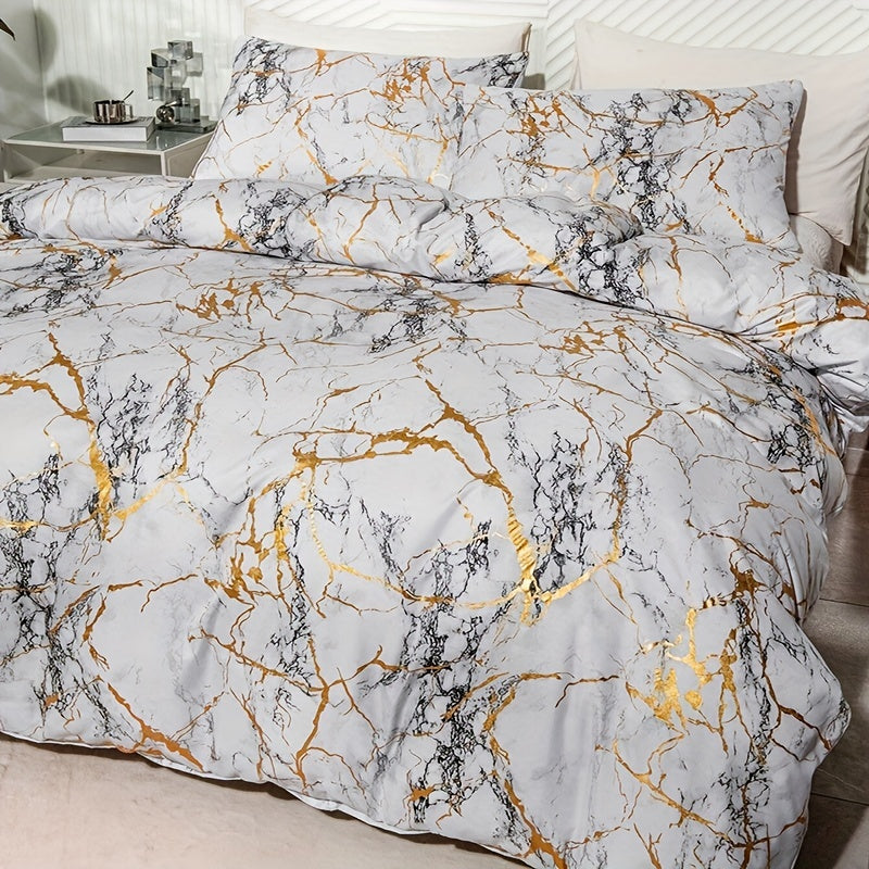 home & garden : DreamScape - Luxe Dekbedovertrekset - Wit in Grijs van Pantino