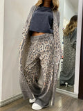 Savanna Set - Print Dames Set voor Stijl en Comfort - Grijs
