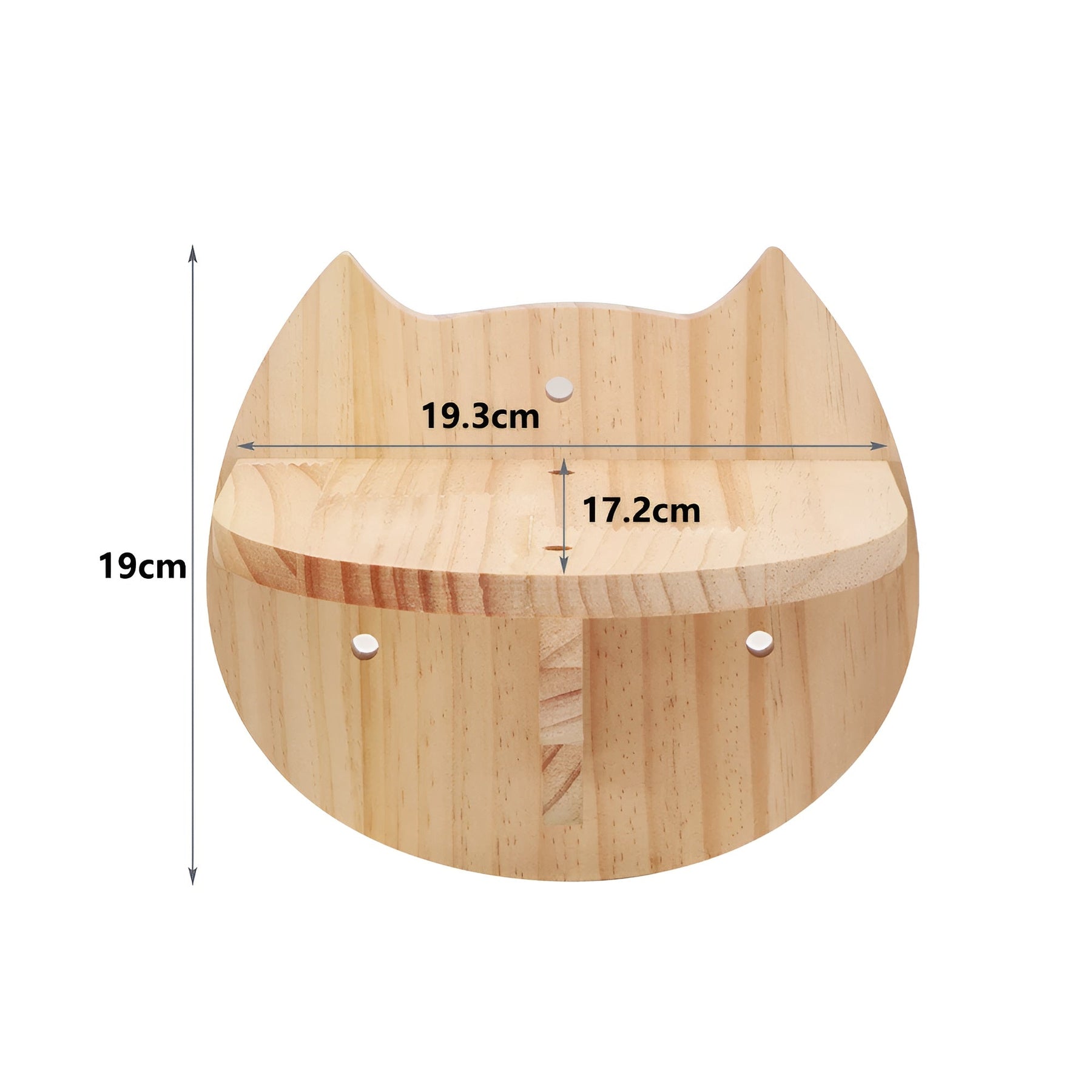 pets : Kattenklimplank Wandmontage - Krabpaal Instinct Training - Hout in Katze Ablagefläche van Pantino