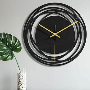 home & garden : Moderne Wandklok "ZwartElegantie" - Stijlvol Zwart Horloge - Brengt een Vleugje Elegantie in Elke Kamer in van Pantino