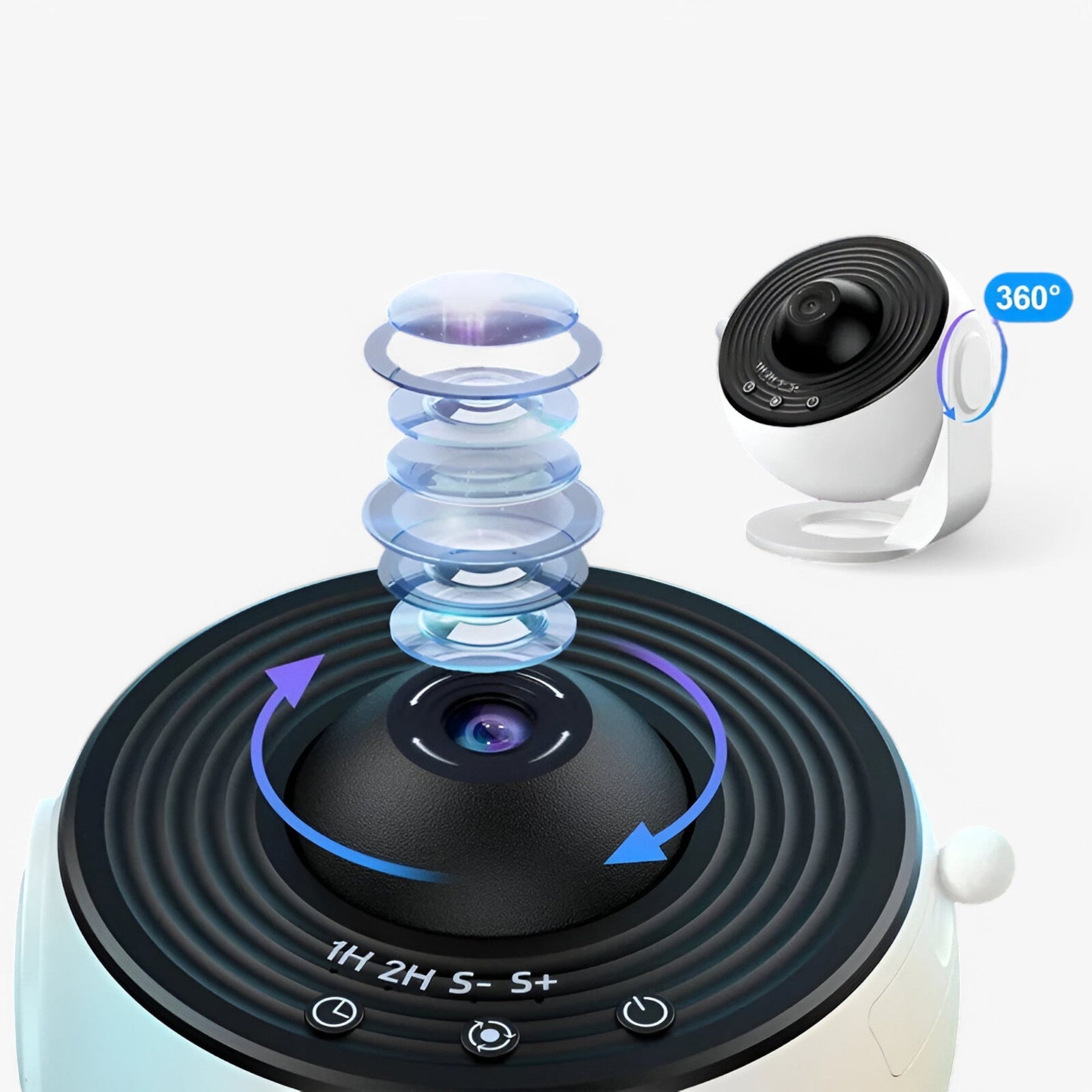 gadgets : Cosmoglow Sterrenhemel Projector - Magisch en Ontspannend - Wit in van Pantino