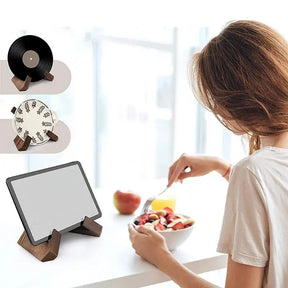 home & garden : Tablet en Boek Standaard - Houten Verstelbare Leeshouder - Hout in van Pantino