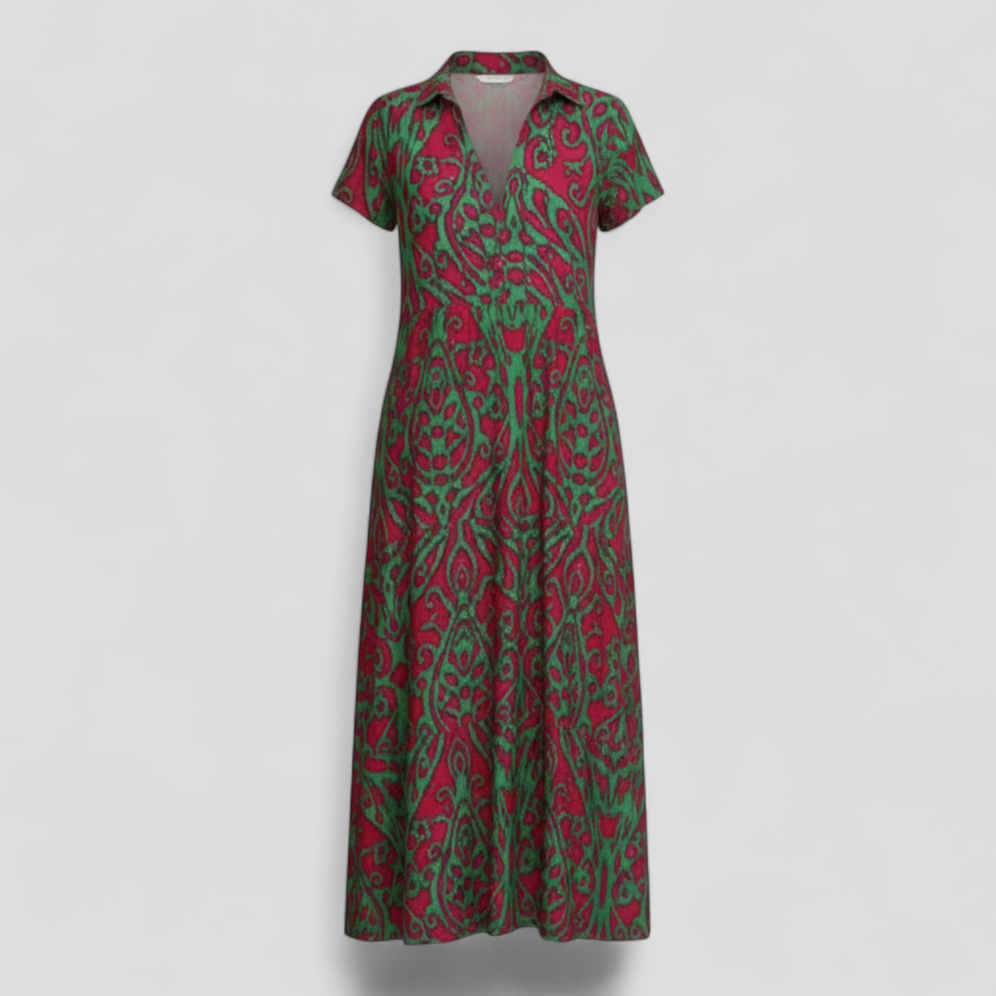 Dress : Maxi Jurk Dames Paars - Lange met Zakken in Paars van Pantino