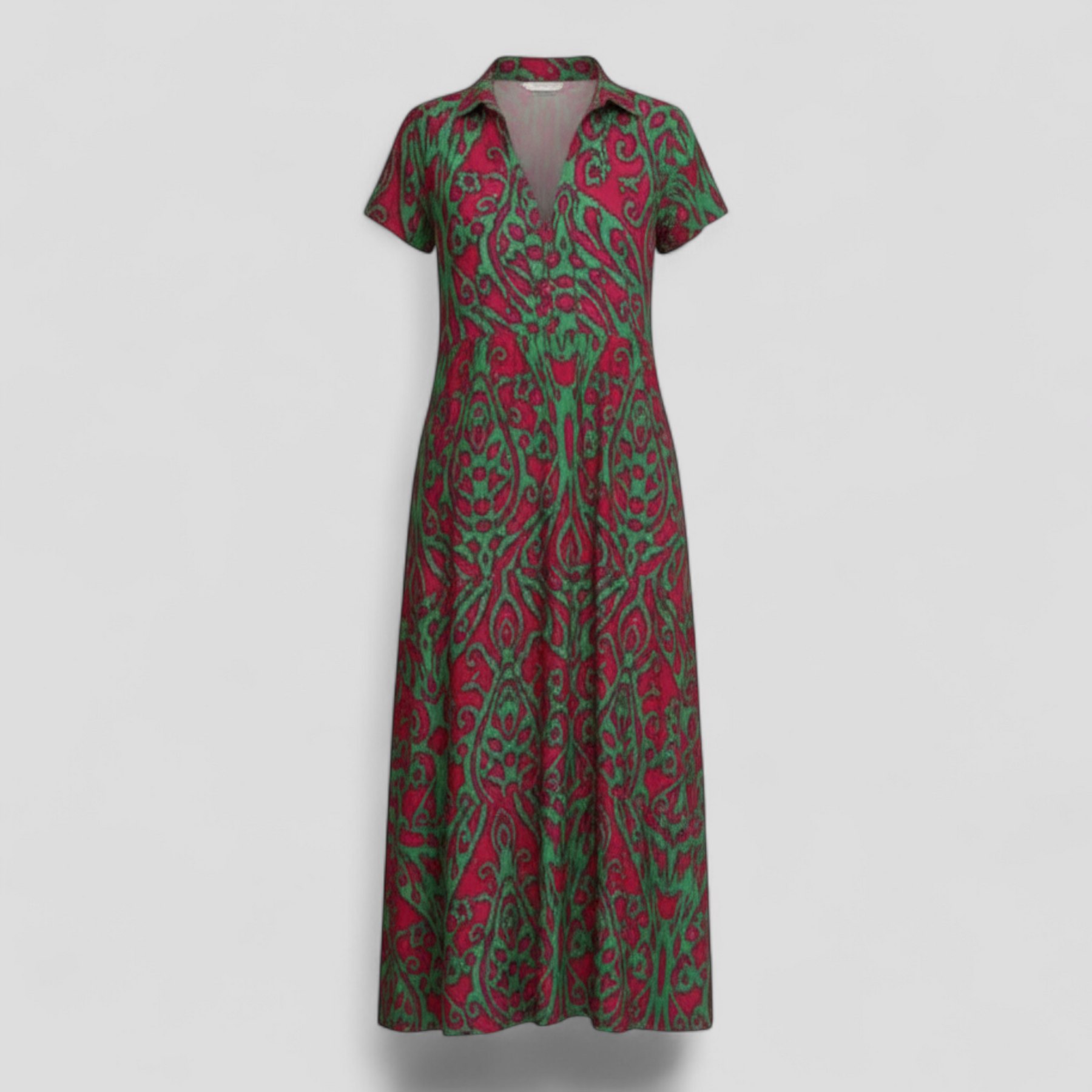 Dress : Maxi Jurk Dames Paars - Lange met Zakken in Paars van Pantino