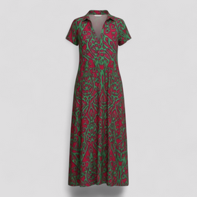 Dress : Maxi Jurk Dames Paars - Lange met Zakken in Paars van Pantino
