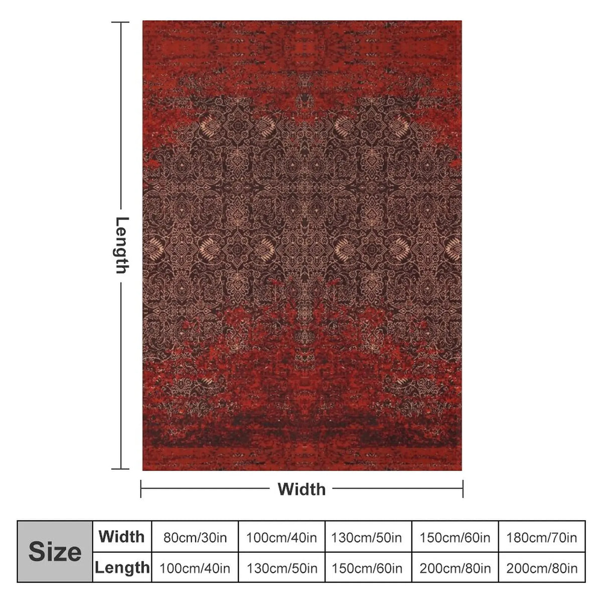 home & garden : Rood Vintage Oosters Tapijt in van Pantino