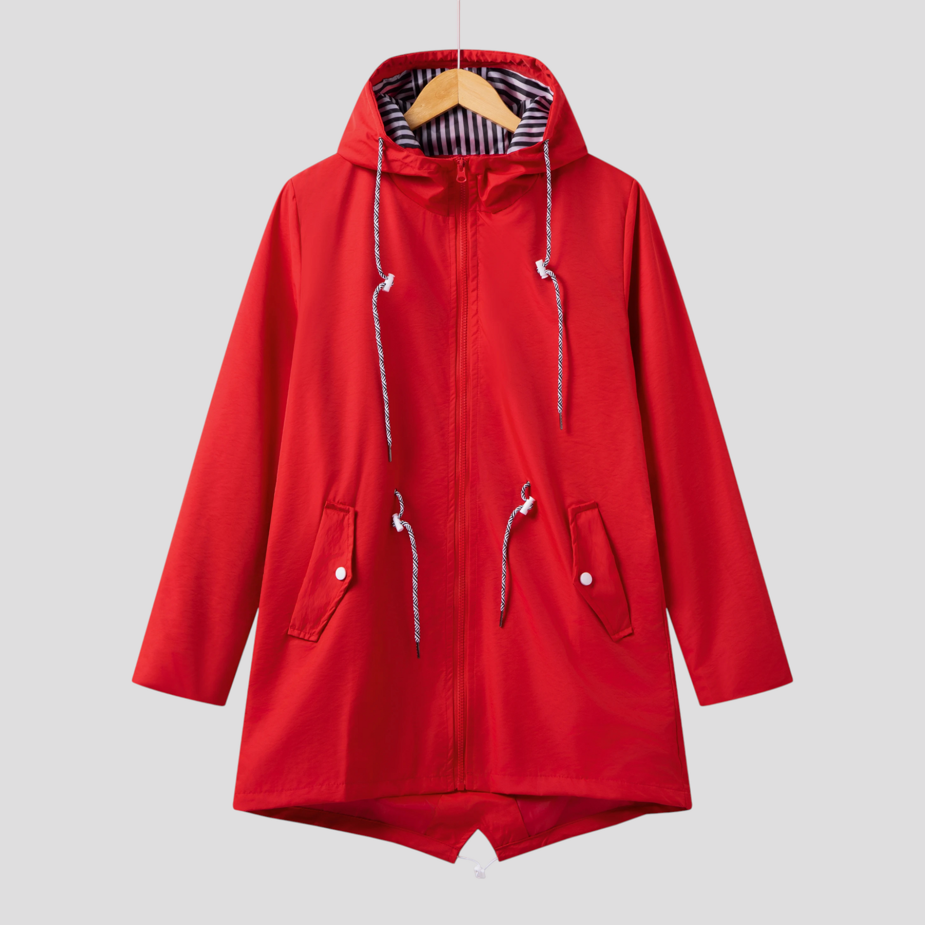 outdoor equipment : Waterdichte Jas - Ultimale Bescherming voor Buitenavonturen - Fuchsia in Rood van Pantino