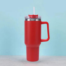 outdoor equipment : HeatGuard - De Beste Thermofles die Jij Ooit Zult Hebben - Donker Blauw in Rood 1200ML van Pantino