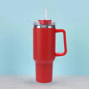 outdoor equipment : HeatGuard - De Beste Thermofles die Jij Ooit Zult Hebben - Donker Blauw in Rood 1200ML van Pantino