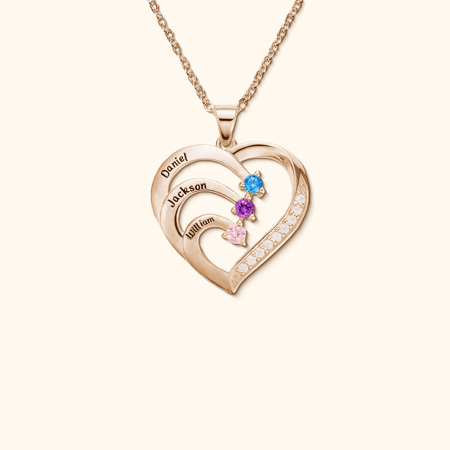 Necklace : Halsketting Goud - Elegante Stijlvolle in Rosé Goud 3 van Pantino