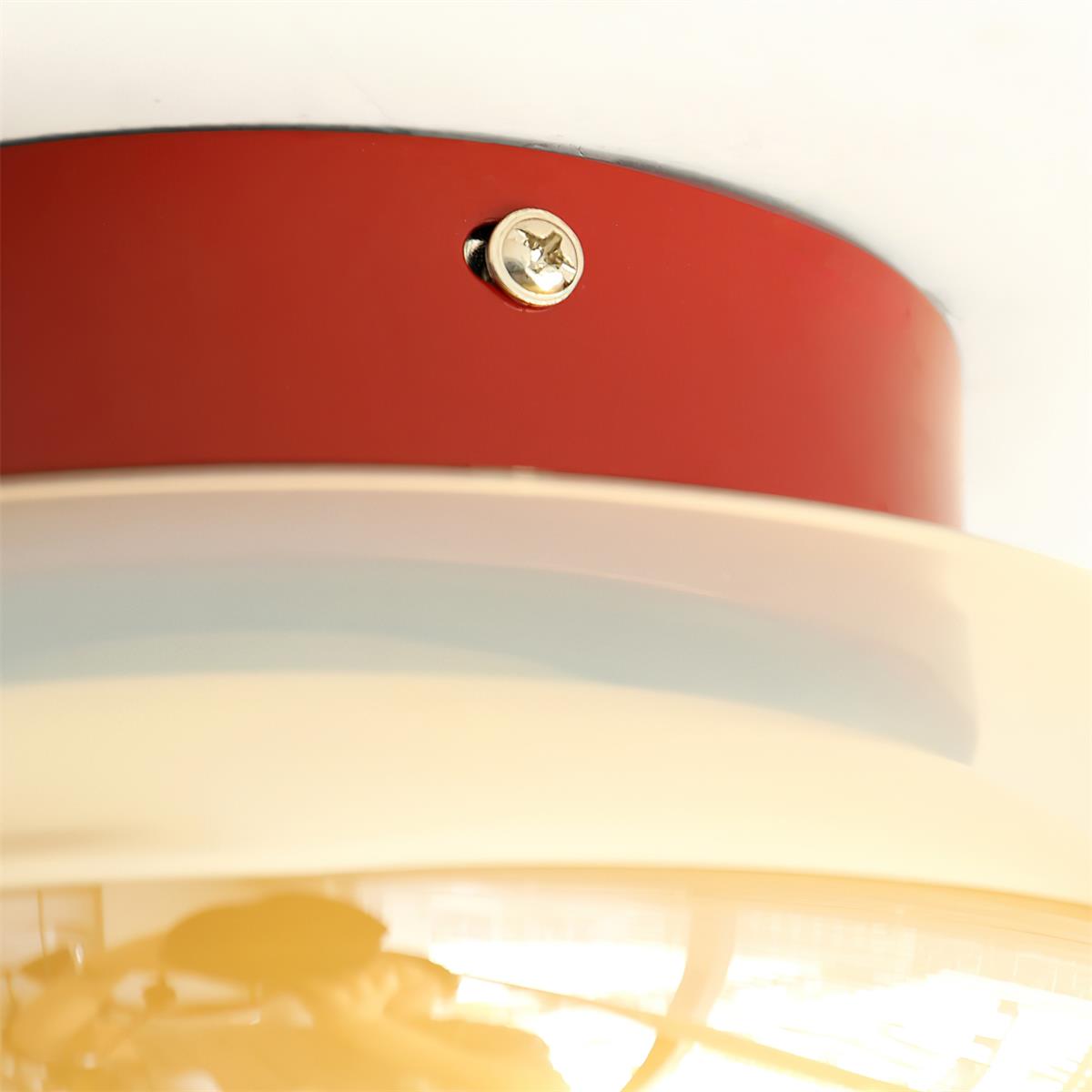 Retro Glazen Opbouw LED Plafondlamp - 3 Kleurtemperaturen