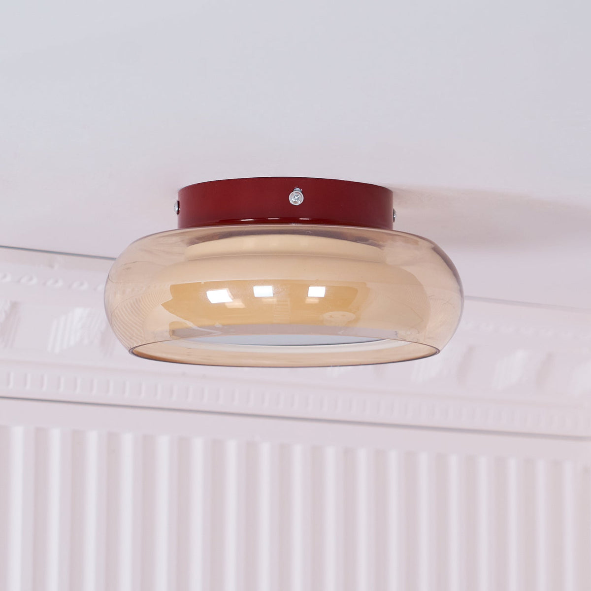 Retro Glazen Opbouw LED Plafondlamp - 3 Kleurtemperaturen