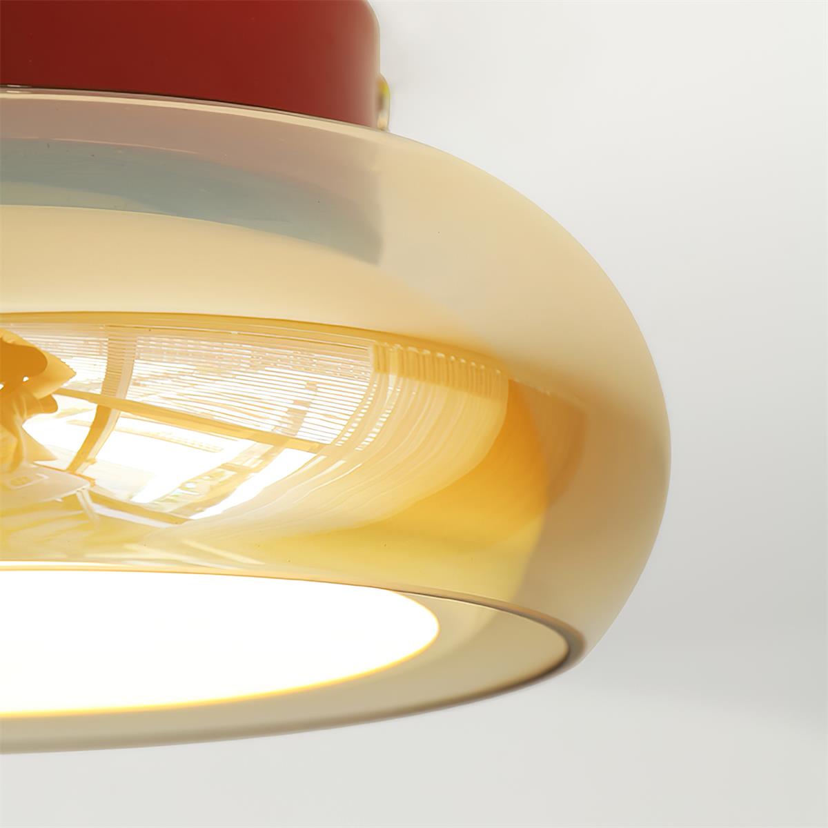 Retro Glazen Opbouw LED Plafondlamp - 3 Kleurtemperaturen