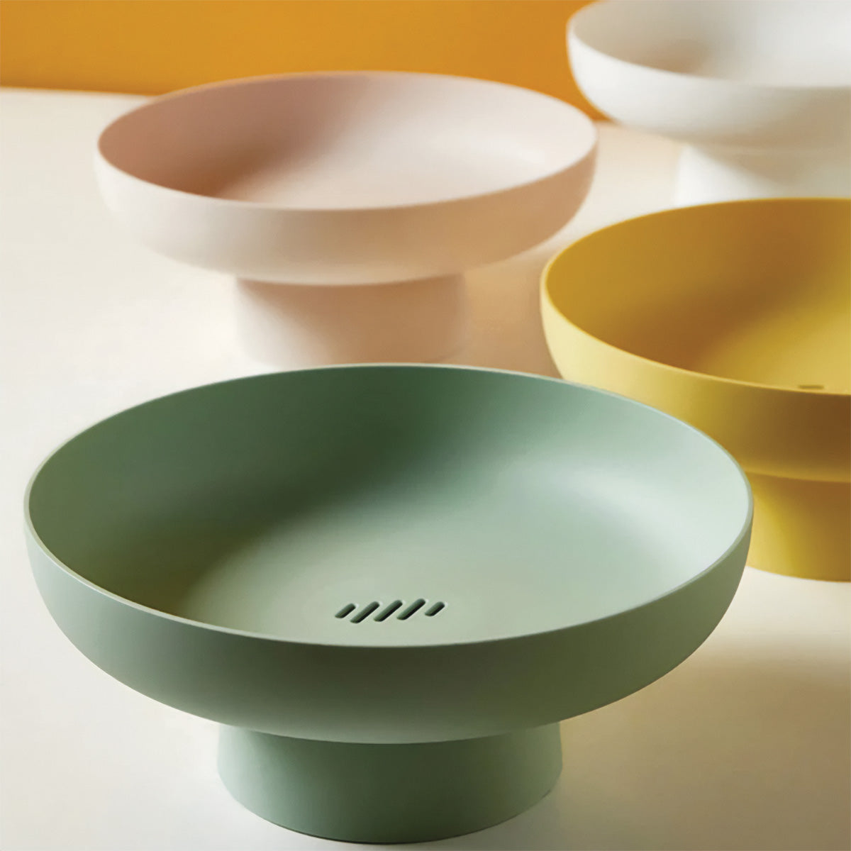 home & garden : Chique en Ronde Fruitmand - Elegante en Stevige Opslag voor Uw Verse Favorieten - Groen in van Pantino