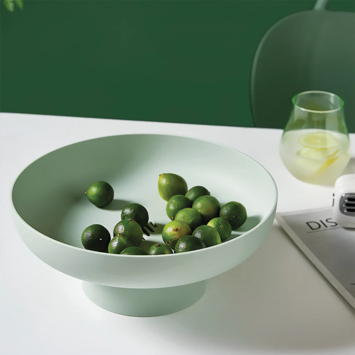 home & garden : Chique en Ronde Fruitmand - Elegante en Stevige Opslag voor Uw Verse Favorieten - Groen in Groen van Pantino