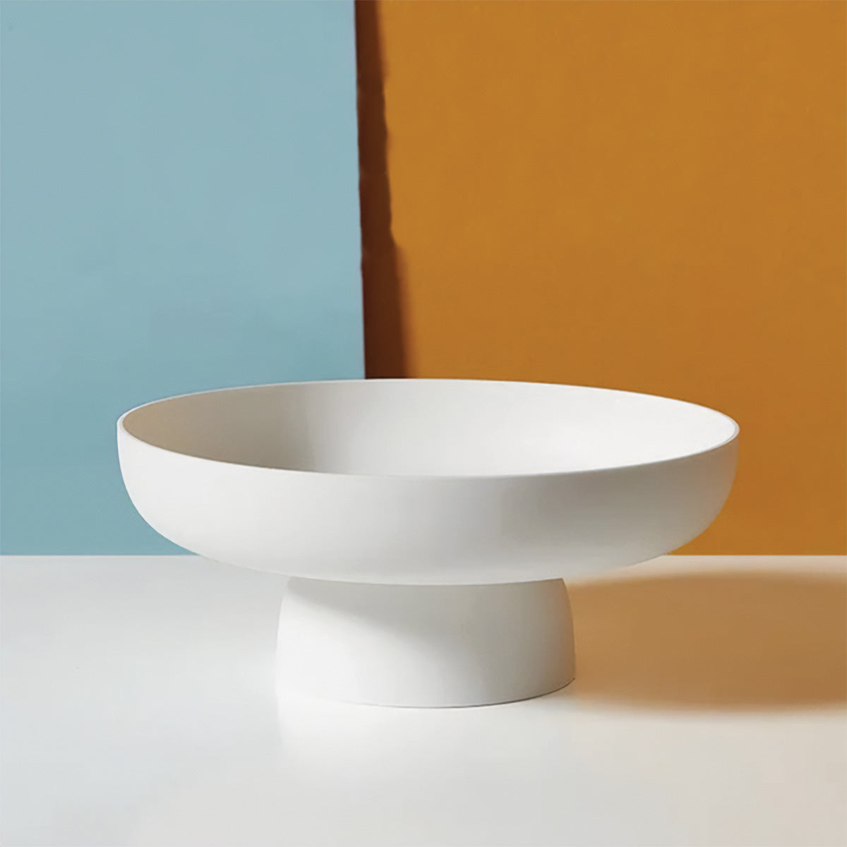 home & garden : Chique en Ronde Fruitmand - Elegante en Stevige Opslag voor Uw Verse Favorieten - Groen in Wit van Pantino