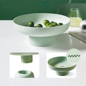 home & garden : Chique en Ronde Fruitmand - Elegante en Stevige Opslag voor Uw Verse Favorieten - Groen in van Pantino