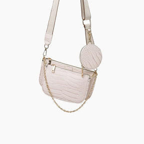 bags : Schoudertas Zwart - Stijlvolle Ruby Leer in Wit van Pantino