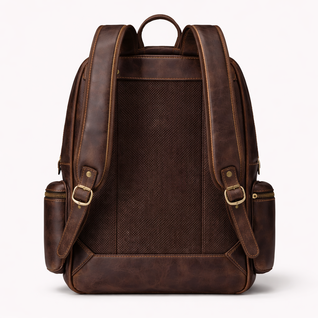 bags : Rugzak van Crazy Horse-leer - Leer in van Pantino