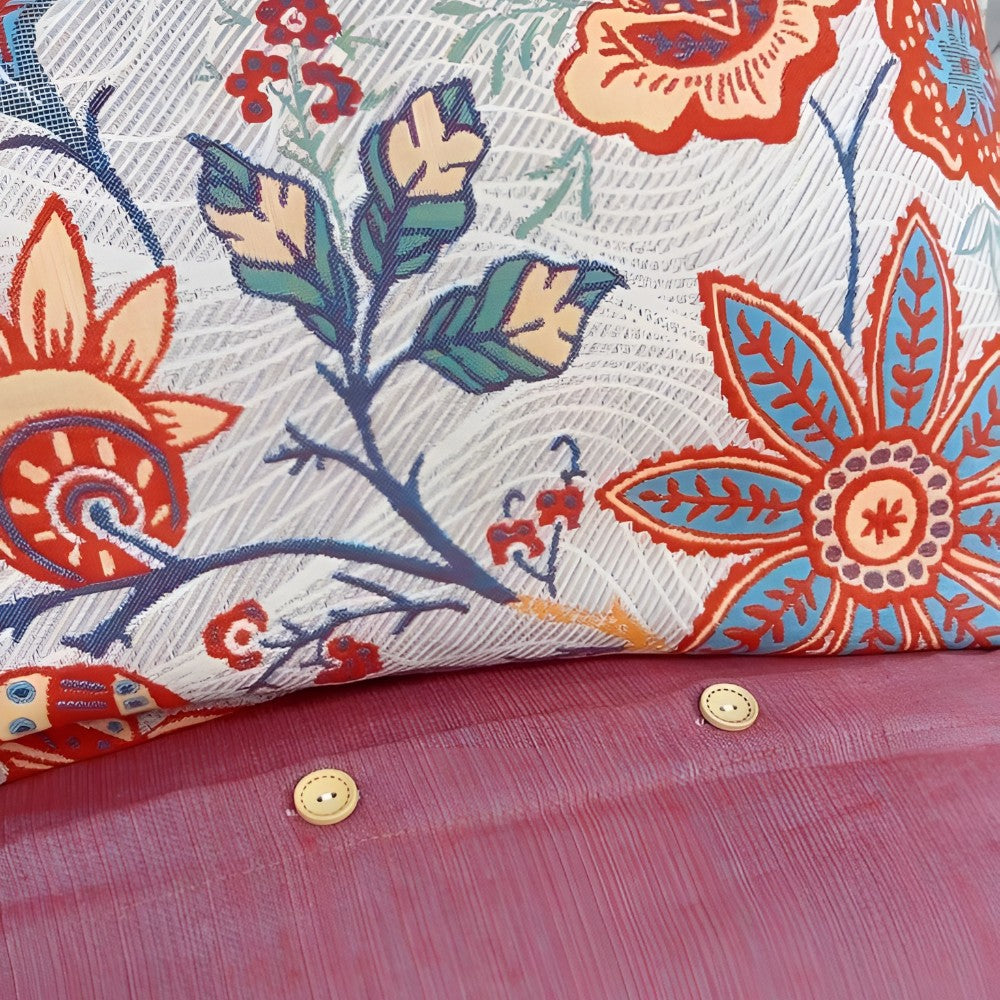 : Kussenslopen Boho Bloemenprint 100% Katoen - 2-Delige Set Slaapkamer Ademend Zacht Rustiek in van Casa & Beyond