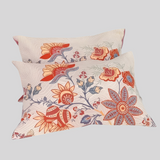 Kussenslopen Boho Bloemenprint 100% Katoen - 2-Delige Set Slaapkamer Ademend Zacht Rustiek