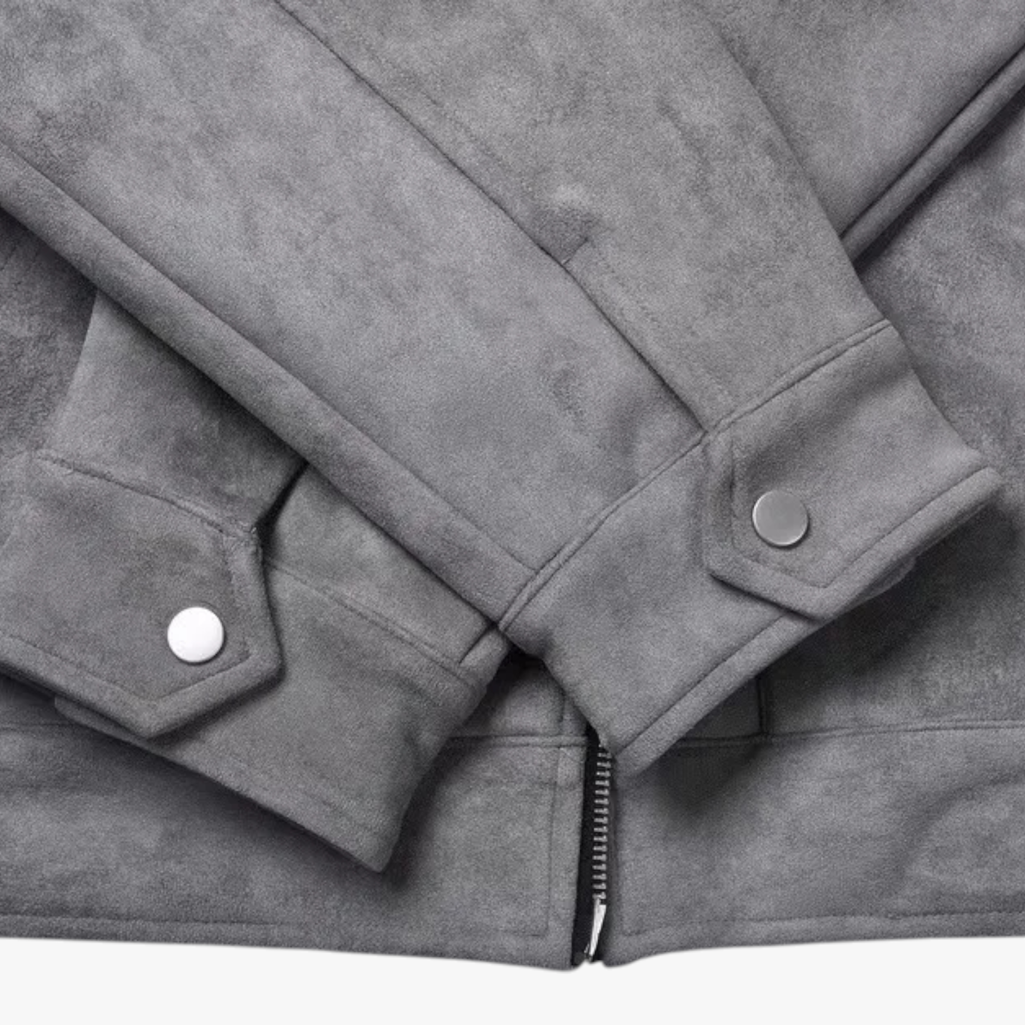 Herenjassen en -jassen : Heren Casual Multi Pocket Jas - Grijs in van Pantino