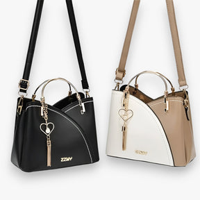 bags : Crossbody Tas Dames Khaki - Elegante en Veelzijdige Leren voor in Trendy Kleuren in van Pantino