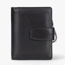 bags : Compacte Handtas voor Dames - RFID-Blokkering met Rits Zwart in Zwart van Pantino