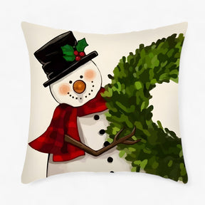 home & garden : Housse de Coussin en Lin de Noël - Décor Festif Et Confortable Pour La Maison in 16 van Pantino