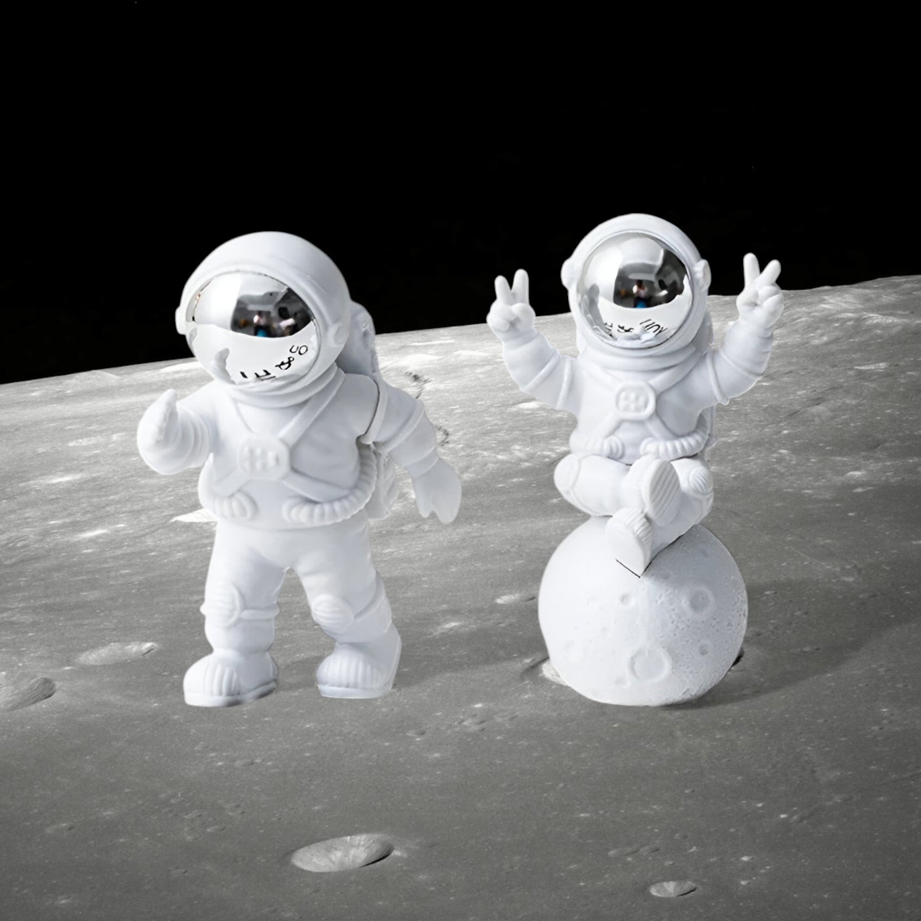 home & garden : Astronaut Ornament - Ruimtelijk Avontuur voor Je Huis - 3st Goud in van Pantino