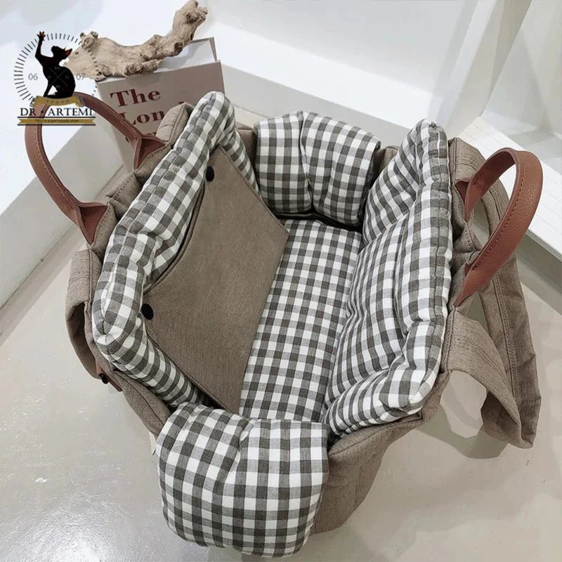 pets : Schouder Hondentas Beige - Chique Draagtas Kleine Honden - Stof in van Pantino