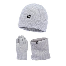 Winter Set : Men 3 in 1 Winter Set Elegant - Zwart in Grijs van Pantino