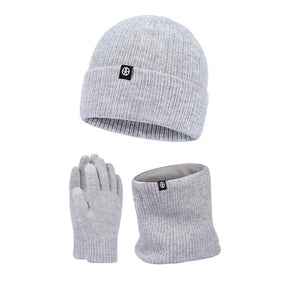 Winter Set : Men 3 in 1 Winter Set Elegant - Zwart in Grijs van Pantino