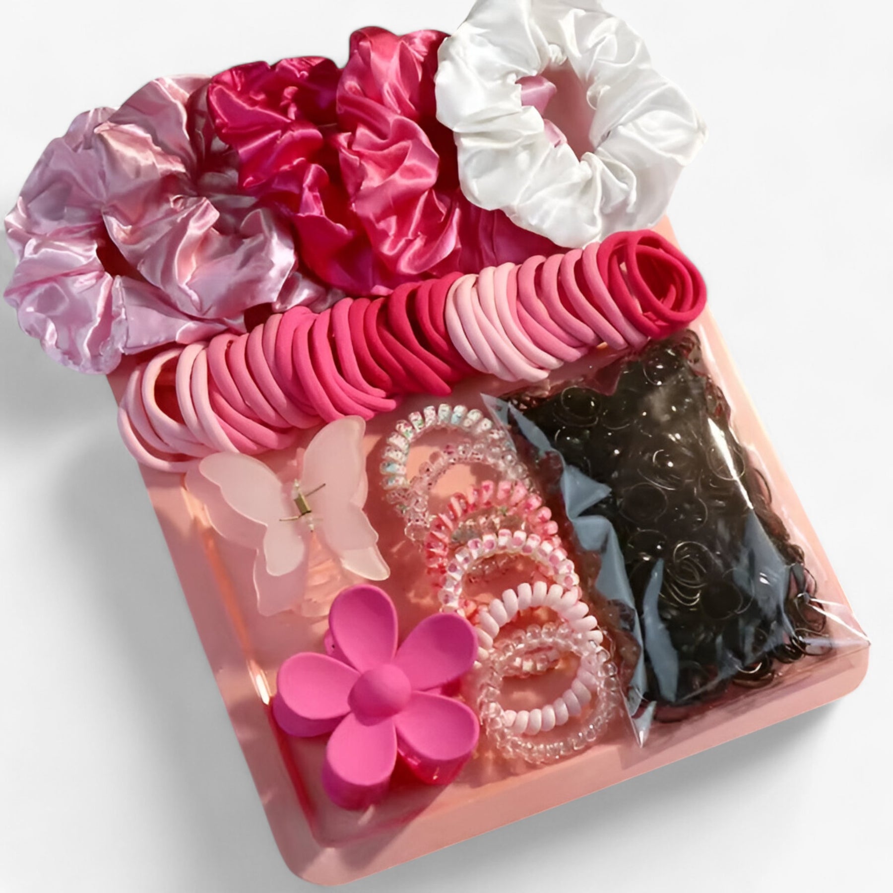 Hair Accessory Set : Modieuze Roze Haaraccessoire Set in 2 van Pantino