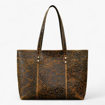 bags : Tote Bag Dames Bruin - Elegant en Praktisch in Koffie van Pantino