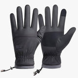 Gants noirs - Gants de protection contre le froid - Écran tactile et design antidérapant