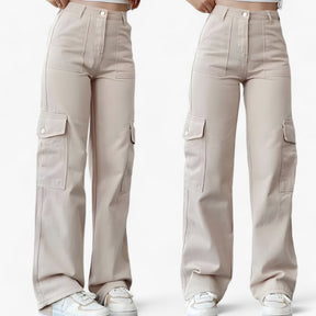 Cargo Pants : Cargobroek Beige - Streetwear & Comfortabele Pasvorm in van Pantino