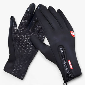 outdoor equipment : Tactische Winterhandschoenen - Touchscreen en Waterdicht - A-Donkerblauw in B-Zwart van Pantino